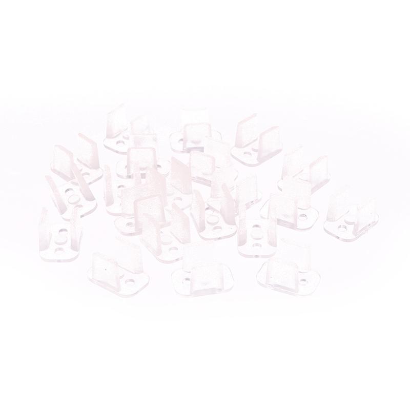 20 Stück Neonstreifen-Klammer 6x12mm / 8x16mm LED-Befestigung ABS-Kunststoff Montageclips LED-Befestigung ABS-Kunststoff Montageclips