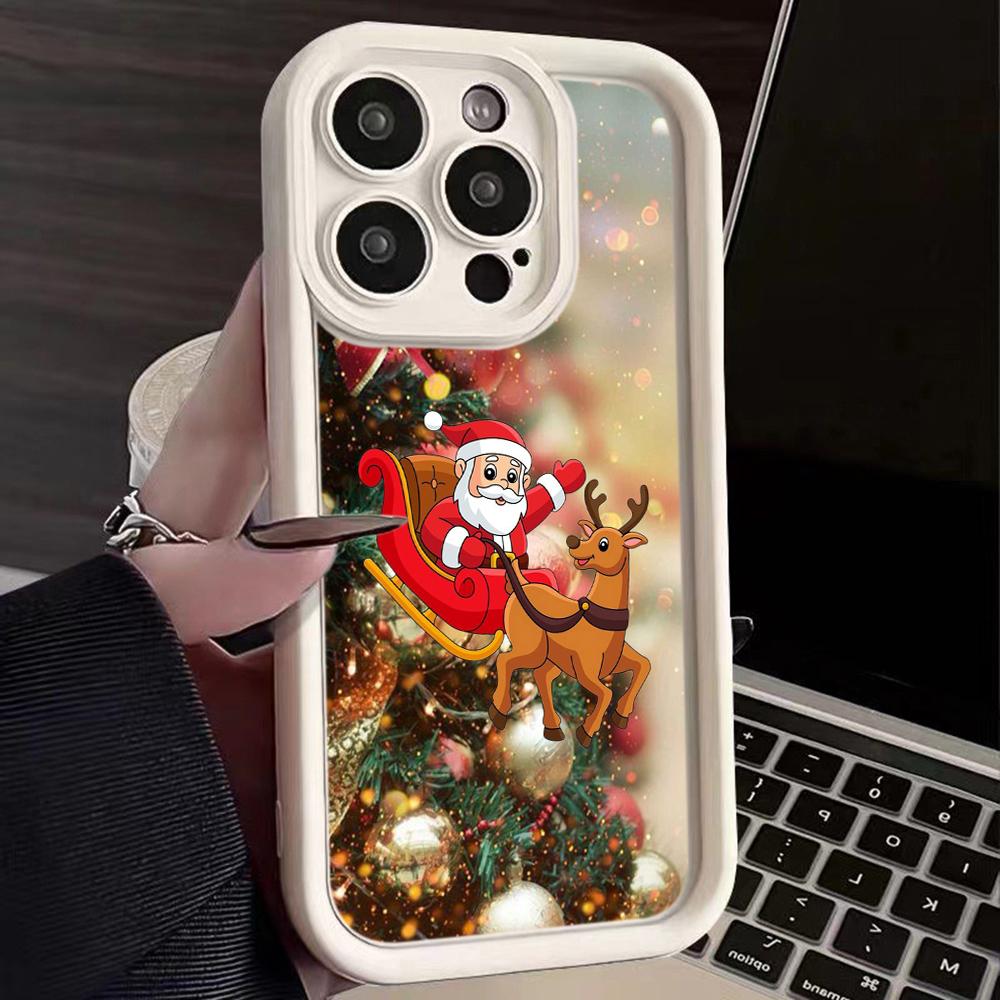 Měkké pouzdro Sky Eye Ladder pro Samsung A06 A15 A25 A35 A55 A14 A24 S23 S24 FE Všechny modely Samsung Pouzdra na telefon NY41 Vánoční stromeček Santa Claus