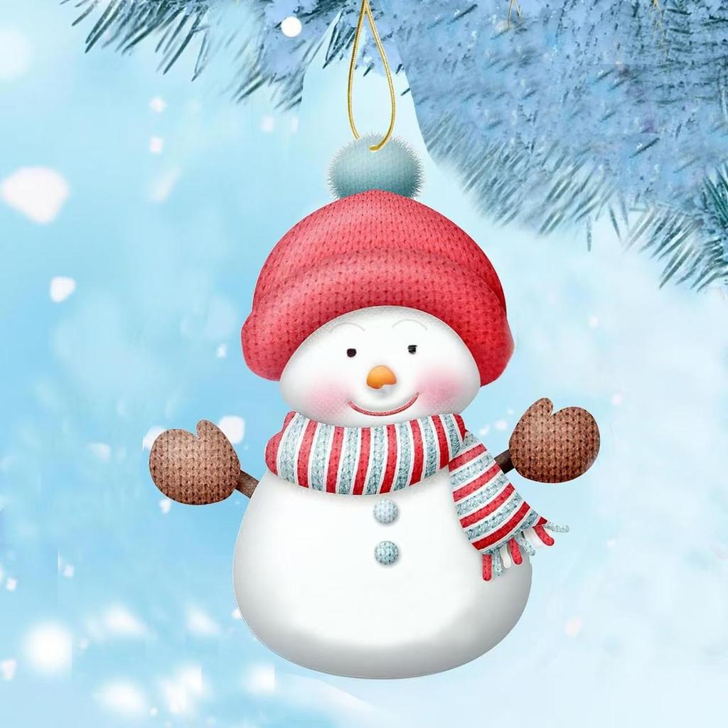 Christmas Snowman Decorations Pendants Christmas Tree Decorations Christmas Gifts Holiday Party, Festive Ornaments, Holiday Decorations
