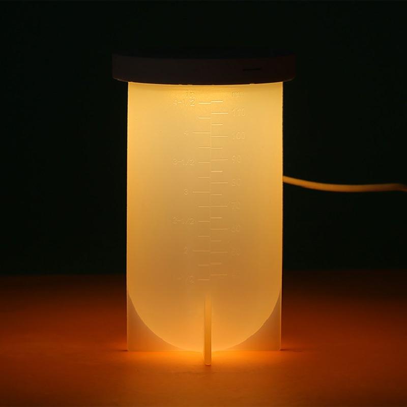 Light Resin Silicone Molds Cylinder Light Resin Mould for DIY Desktop Ornament Table Lamp Table Candle Home Decorations