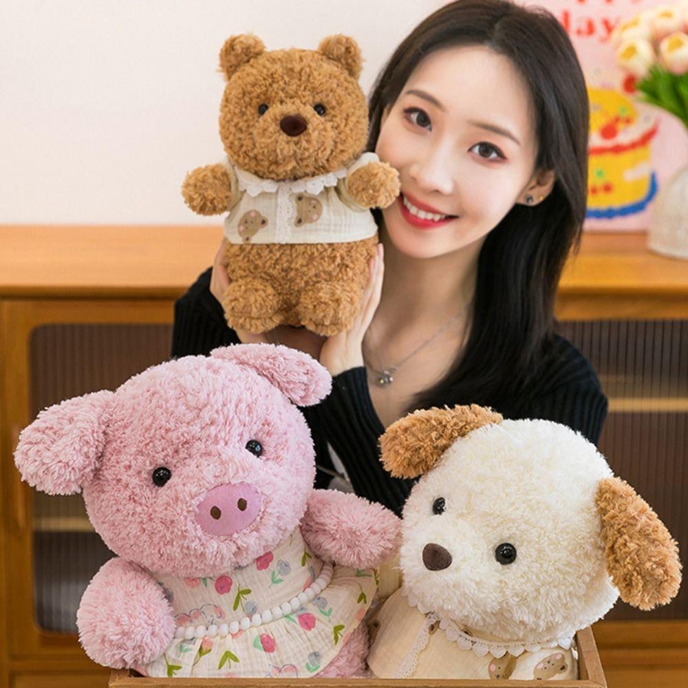 Wearing Shirts Little rabbit Stuffed Doll Collection Animal Plush Doll  Kids Birthday Christmas
