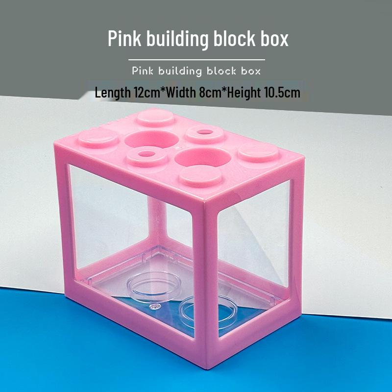 Transparent Desktop Aquarium: Fighting Fish, Jellyfish, Goldfish Tank with Street Stall Stand Design