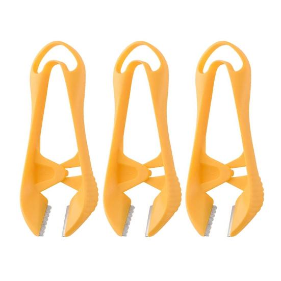 3Pcs Portable Garlic Peeler Ergonomic Garlic Tweezers Manual Garlic Skin Remover Clips Garlic Peeling Tool for Quick Meal Prep Outdoor Cooking