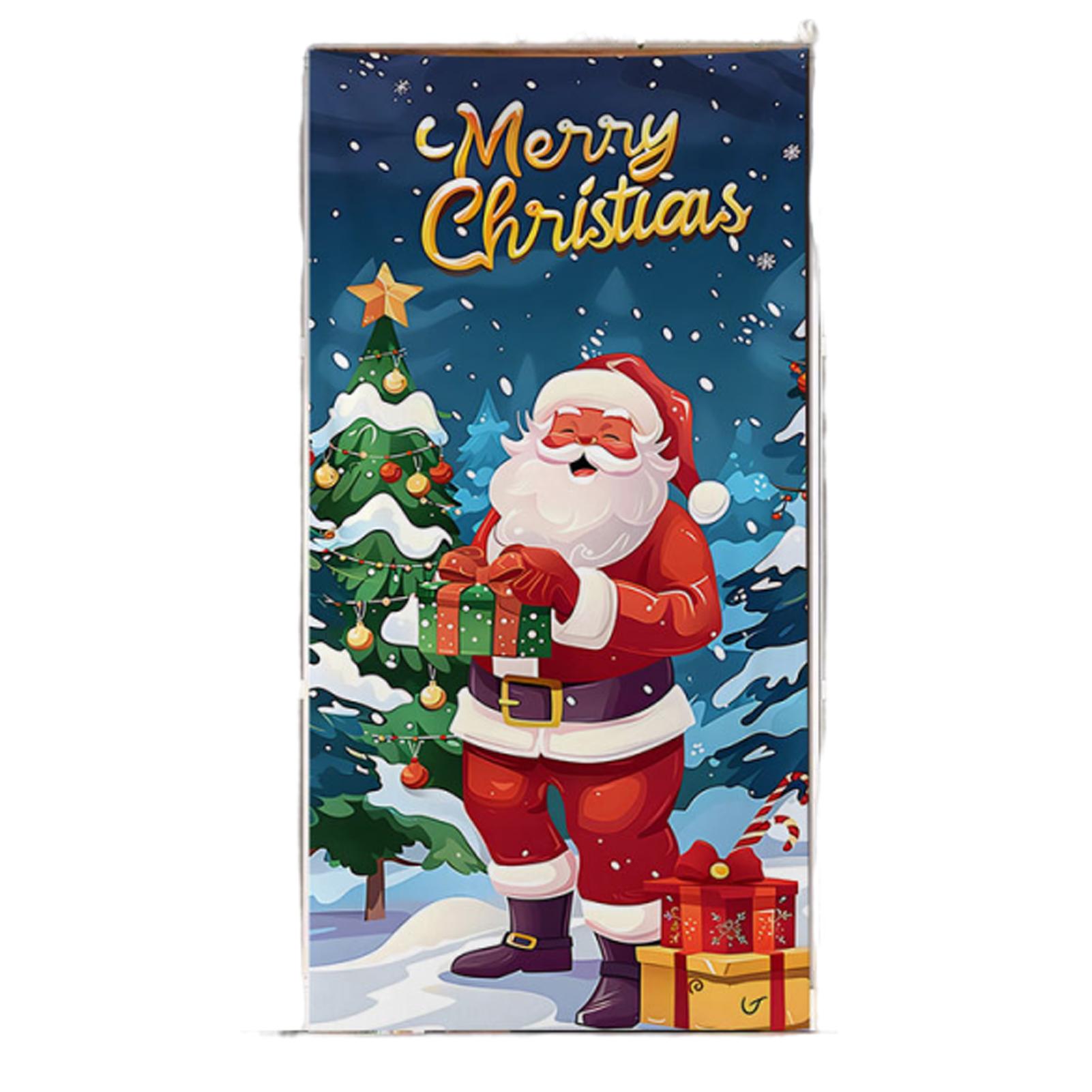 

Christmas Door Banner Merry Christmas Decor for Home 2025 Xmas Hanging Wall Door Decor Navidad Noel Happy New Year Gift 2026
