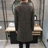 Mode Männer Mäntel Casual Lange Top Herren Dicke Wolle Graben Warme Mantel Revers Frühling Herbst Mantel Plus Größe 5XL langen Mantel