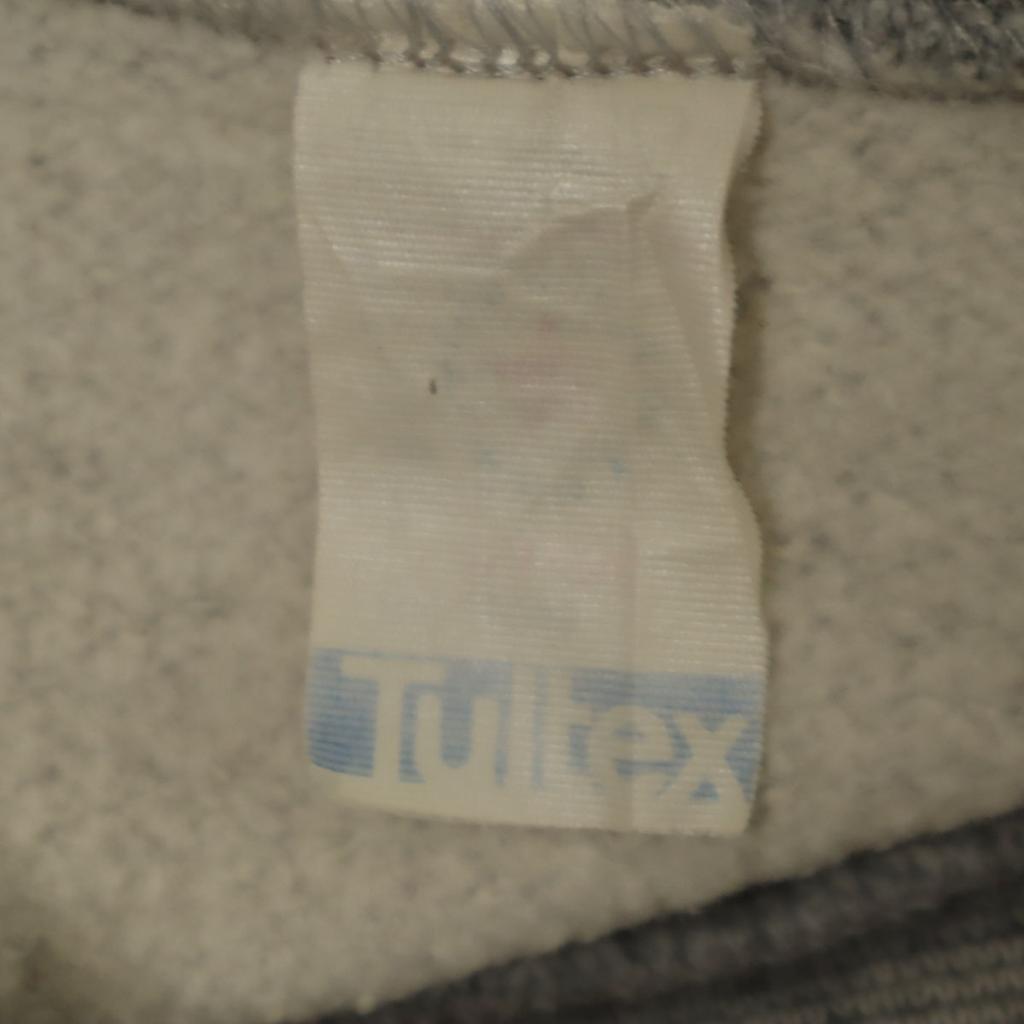 tultex 80s 90s Old Short Sleeve Sweat Gray Back Brushed Women Used