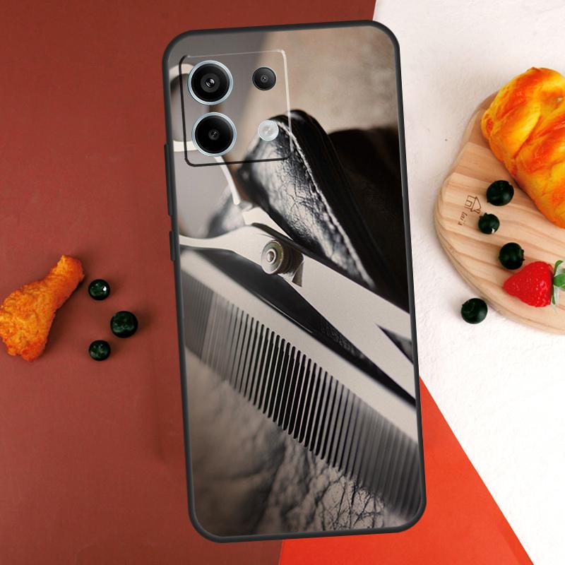 Hair Stylist Scissors Brush Switch Case For Xiaomi Redmi Note 14 13 Pro 9 10 11 12 Pro 10S 11S 12S Redmi 14C 13C 10C 12C Coque