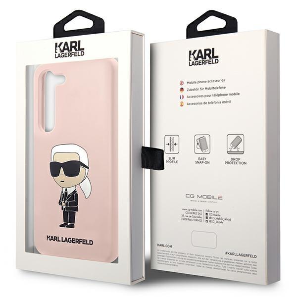 Etui do Samsung Galaxy S23 Plus Karl Lagerfeld Ikonik Różowe