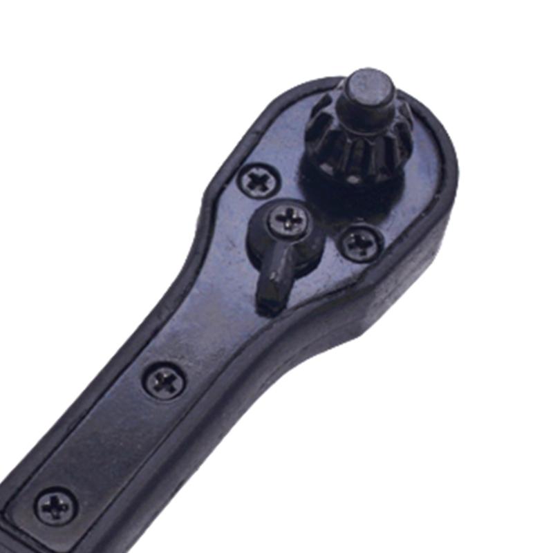 2 In 1 Drill Chuck Key Wrench Double Use Ratchet Spanner for Electric Drills and Power Tools,12.7mm/17.5mm Head