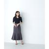 Natural Beauty Basic Cross Ribbon Rib Knit Black Women's Sweater,