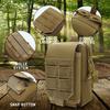Tactical Molle Phone Pouch EDC Utility Waist Bag Smartphone Holster Holder Molle Attachment Belt Pouch Outdoor Tools Gadget Bag