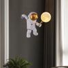 Nordic LED Personality Astronaut Moon Children's Room Wall Lamp Kitchen Dining Room Bedroom Study Balcony Aisle Lamp Decoration