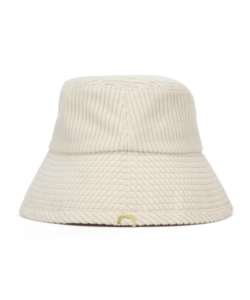 Eondeokeonteulolseutyudio Corduroy Bucket Hat Drop Bucket / H Cord / Milk