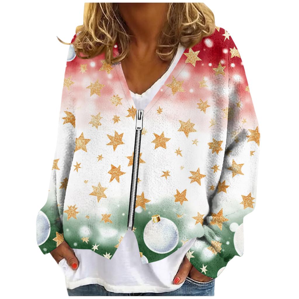 Womens Zip Up Sweaters Sweatshirts Long Sleeve Oversized Jackets Soft Casual Loose Tunic Tops