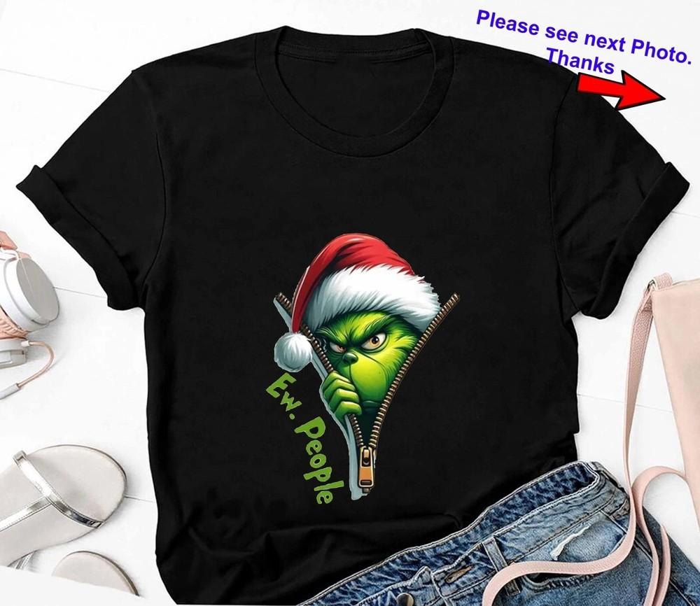 New Ew People Grinch Christmas Funny Shirt IA556 Unisex T-Shirt M