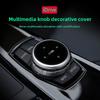 For BMW 1 2 3 4 5 6 7 Series X1 X5 X6 F20 F30 F10 F07 E60 E90 E70 IDrive Car Multimedia Big Knob Covers Button Trim Control DLS0