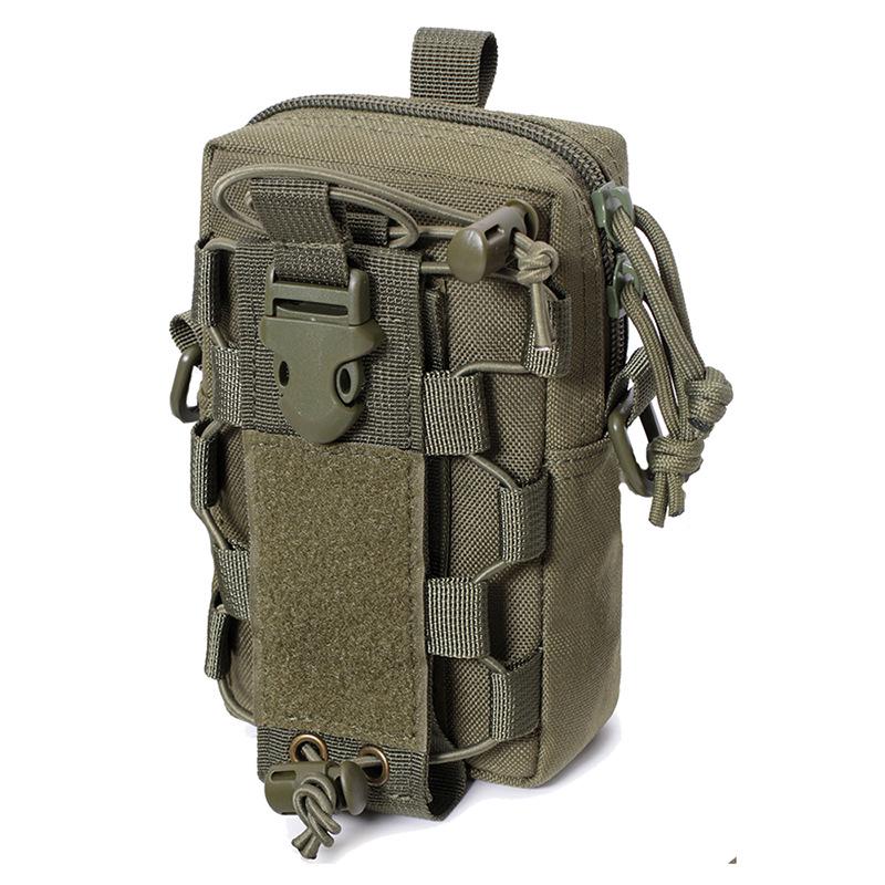 Multifunctional Molle Outdoor Water Bottle & Phone Pouch - Waist, Vest, and Crossbody Bag