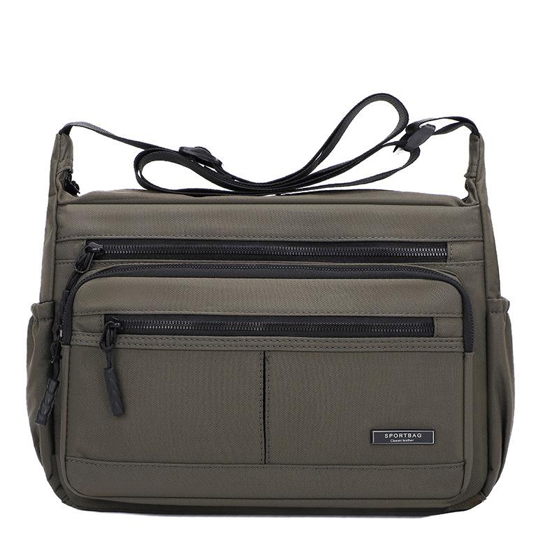 Large Capacity Shoulder Bag Men's Business Briefcase Water-Repellent Crossbody Bag