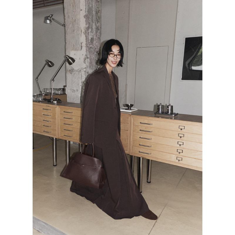 

Женский ретро-блейзер с подплечниками, осенне-зимний повседневный силуэт M коричневый