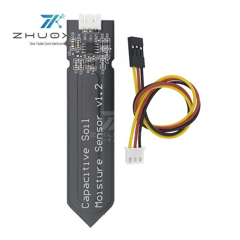 Corrosion-Resistant Capacitive Soil Moisture Sensor with Wide Voltage Range