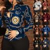 Women's Fashion Casual Long Sleeve POLO Neck Blouses & Shirts