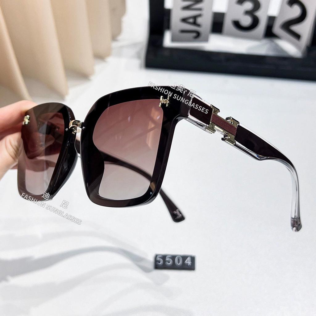 2025 new European and American large frame sunglasses women polarized sunglasses Xiaohongshu Douyin Internet celebrity live broadcast explosion