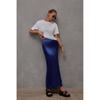 Solid Color Fish Tail Wrapped Hip Skirt Pure Color Fishtail Sheath Skirt