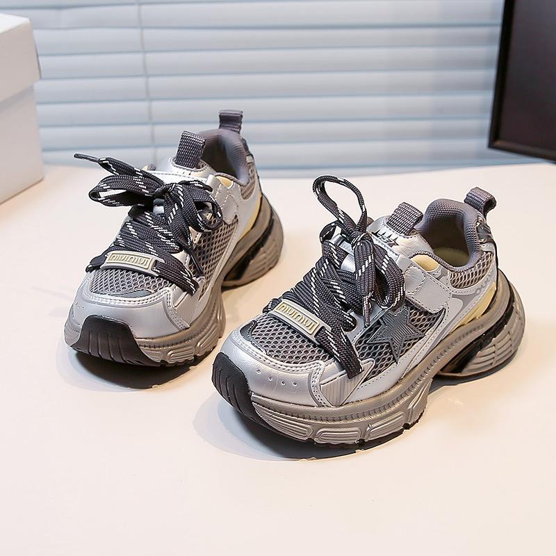 2025 Mädchen Klassenkameraden Sportschuhe atmungsaktiv Frühling weichsohlig Papa Schuhe Kinder Freizeitschuhe Jungen Outdoor Laufschuhe