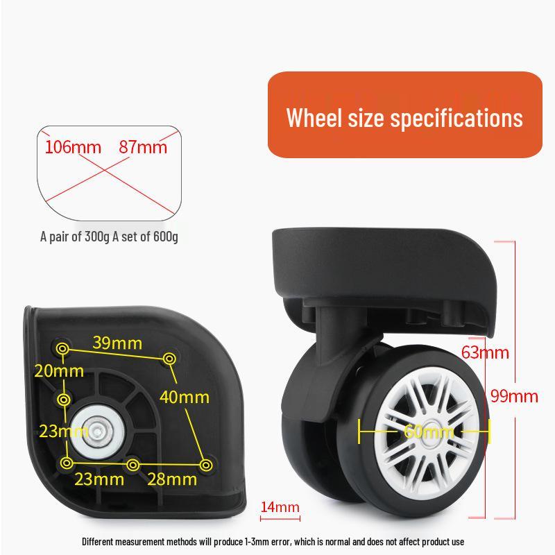 Accesorios Universales con Estilo para Ruedas de Equipaje - Ruedas Clásicas para Maletas de Viaje