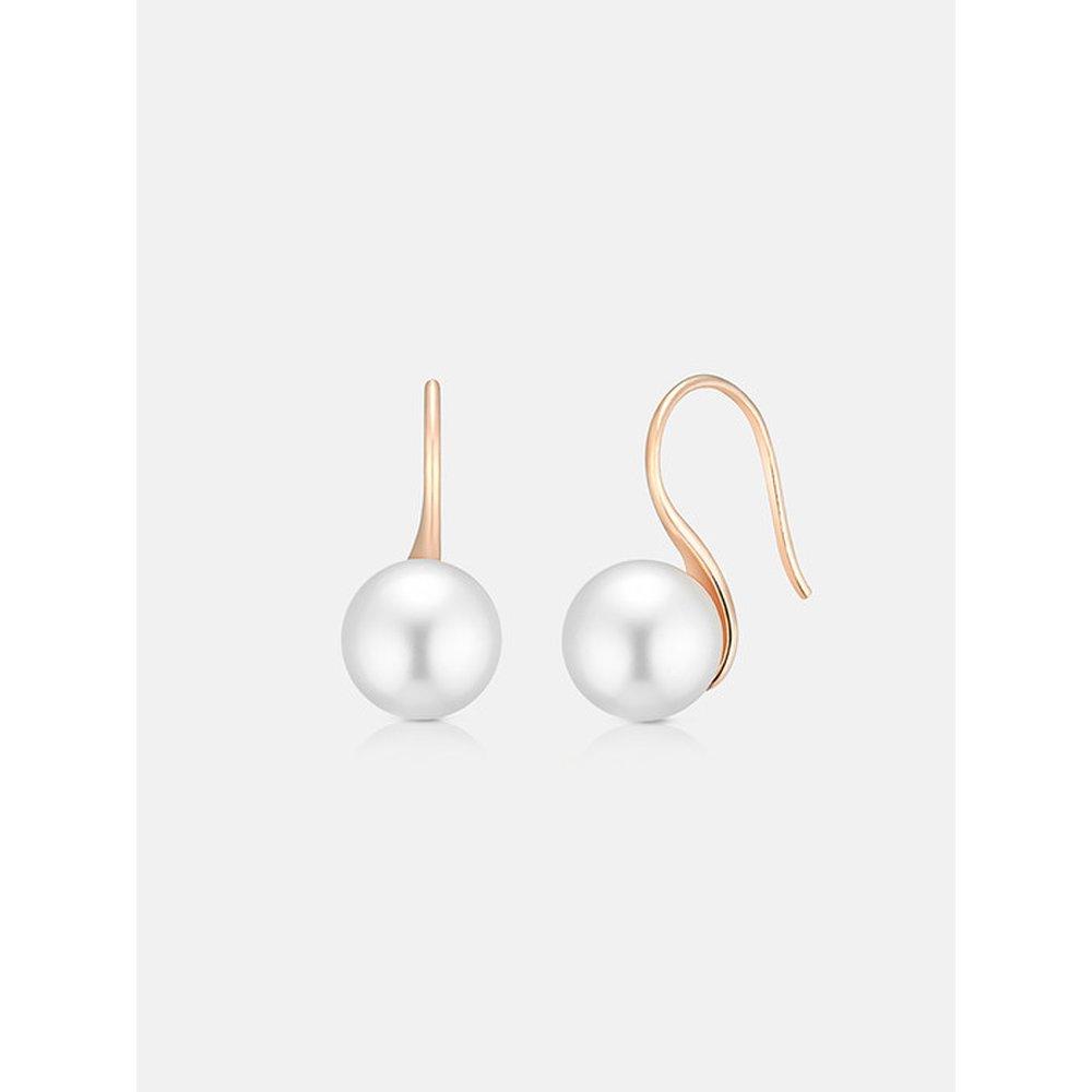René Perla Sterling Silver Rose Earrings A243Se9014Rph