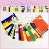 Vibrant Euro 2021 Bunting 10m Polyester Flags For International Football Decoration