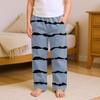 Fashionable Children's Versatile Polka Dot Stripe Print Pocket Casual Pants