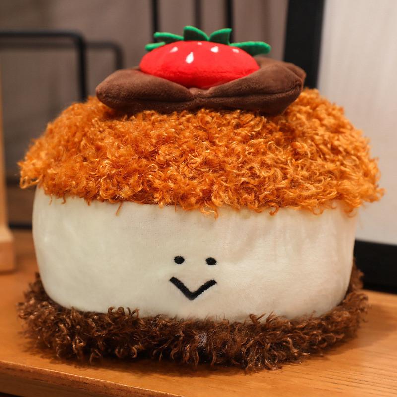 Adorável Pelúcia Macia de Pão de Chocolate Macaron Rolo Suíço Animal de Pelúcia Presente de Aniversário