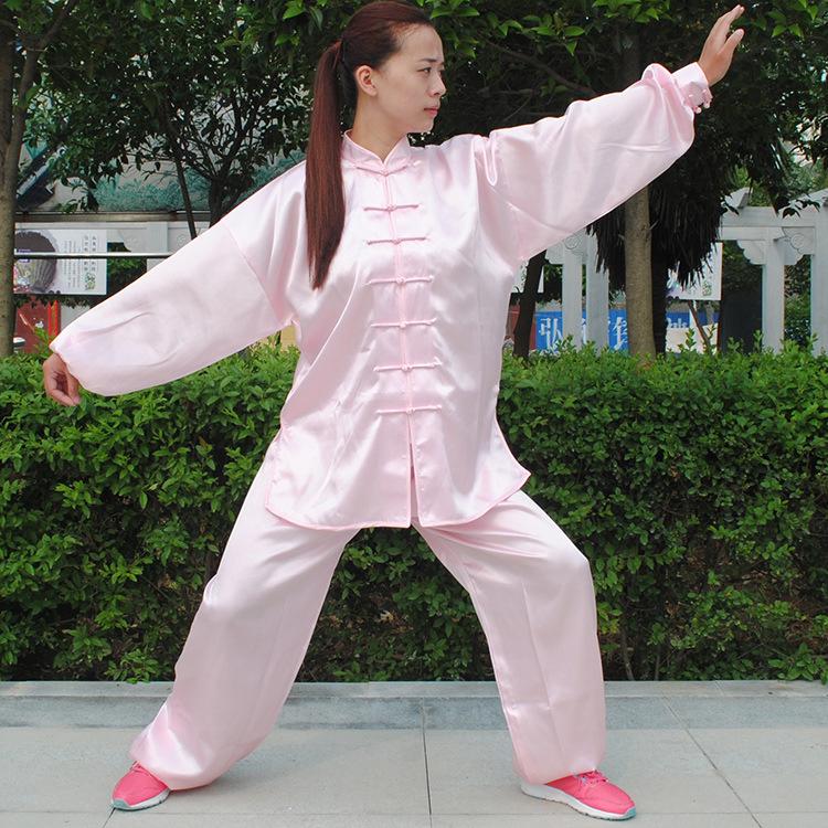 

Костюм для тай-чи и ушу для всех возрастов - Унисекс комплект для практики и выступлений Large розовый