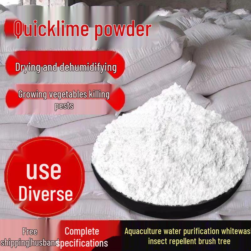 Insect Repellent Lime Powder: Edible, Moisture-Proof, Soil Disinfectant, Desiccant, and Water Purifier