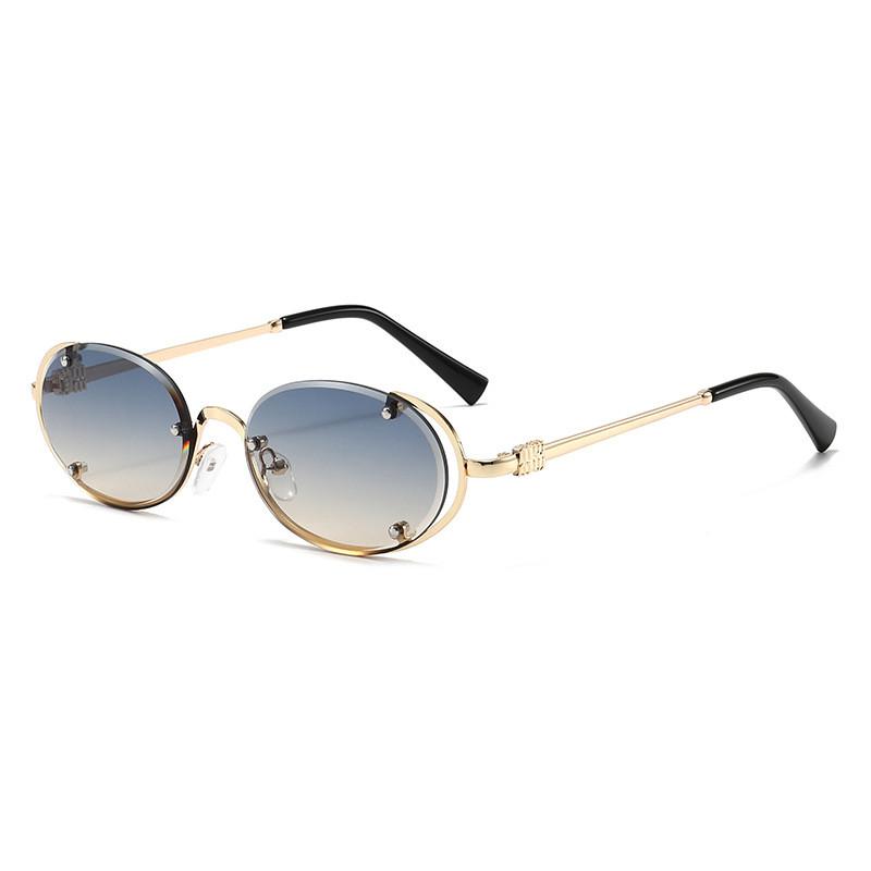 Summer Elliptical Sunglasses For Women With Uv400 Protection Pc Frame Stylish Outdoor Fashion