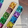Colorful Glitter Nail Accessories 12-Grid Nail Charms  Nail Salon