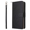 For Samsung Galaxy S25 FE Case Zipper Pocket PU Leather Phone Cover with Hand Strap