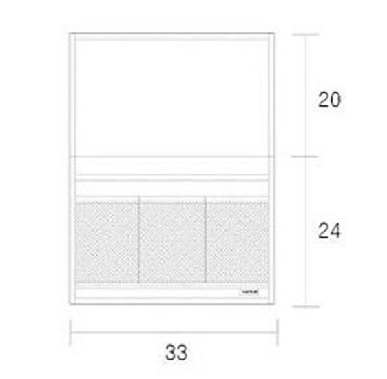 XSAJU This is a convenient storage item Bedside Pocket Rack for organizing remote controls and small items (Navy)