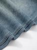 Retro Blue High-Waisted Cropped Harem Jeans for Women