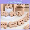 Wooden Elephant Whale Rabbit Dinosaur Animal Shape Bus Children Toy For Babies With Diy Fun