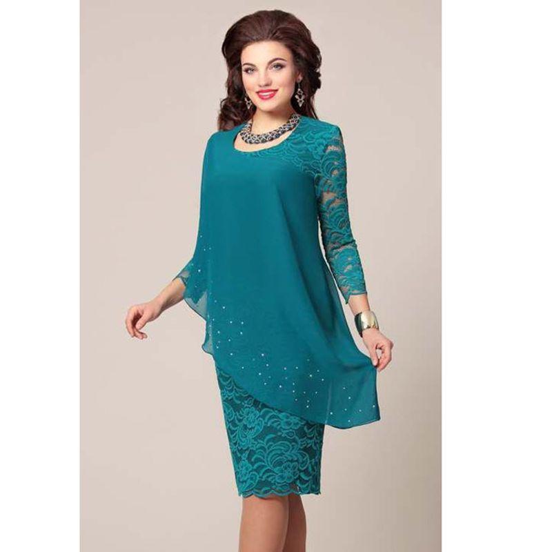 Women's Plus Size Lace Evening Dress Dress Dress Women's Dress