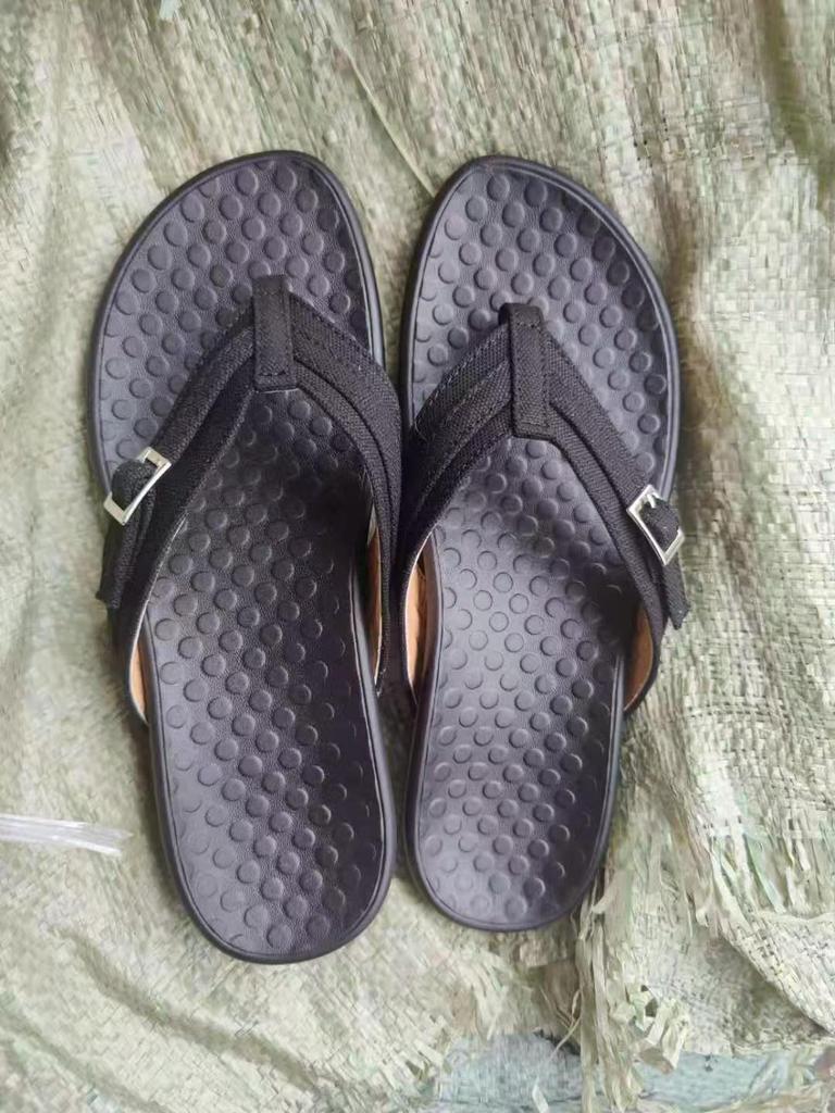 Foreign trade large size clip slippers women's new casual flat bottom PU large size casual flip-flops wish2025