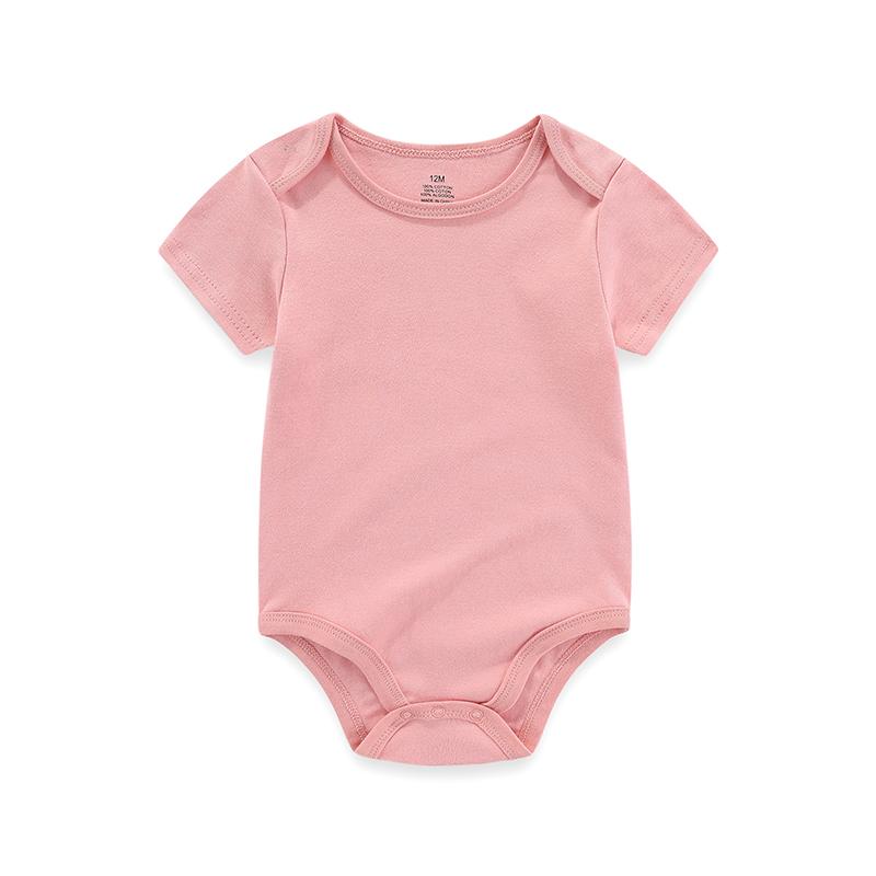 KIDDIEZOOM 4 Pcs Fashion Baby Boys Girls Bodysuits 100%Cotton Soft Newborn Clothes