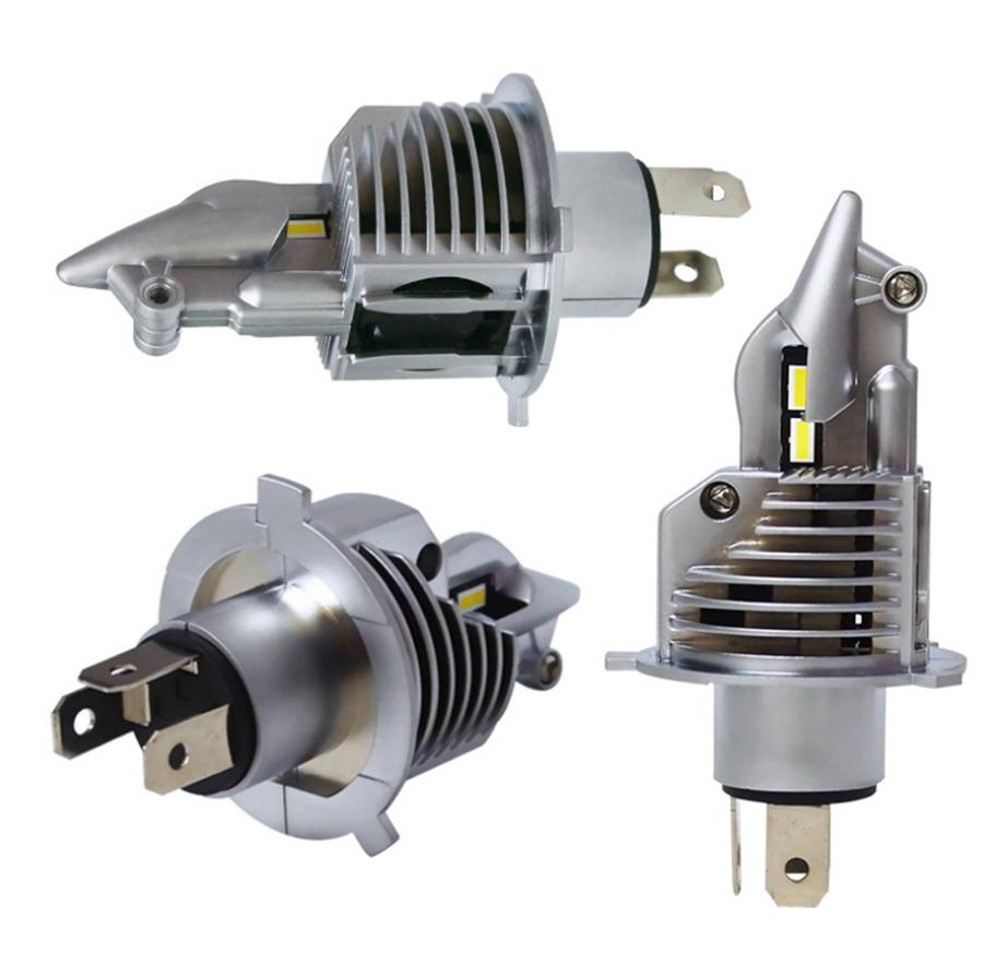 Motorcycle H4 9003 LED Headlight Bulb 6000LM 6500K