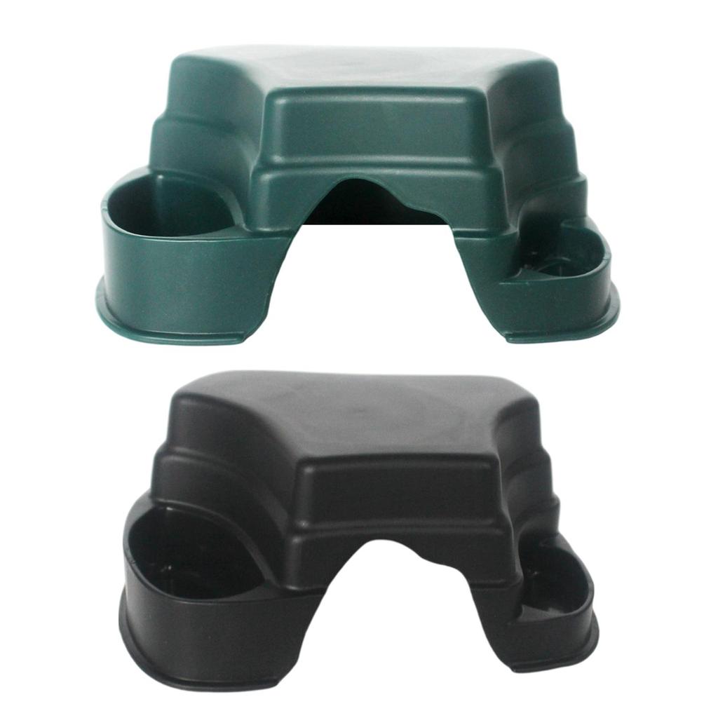 Plastic Reptile Hide Box Cave with Basin Shelter House Decor Box Hiding