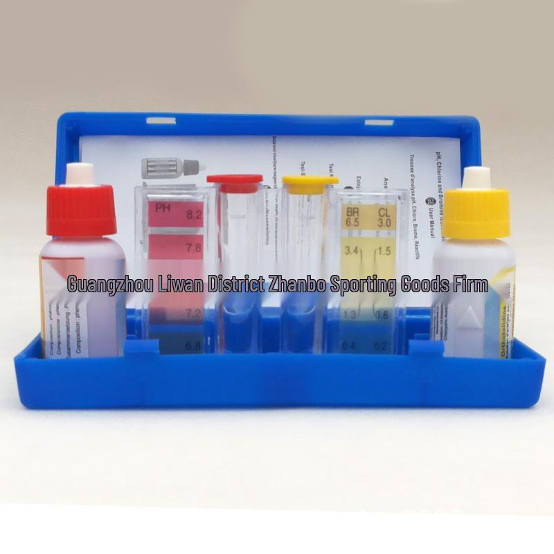 

Набор для тестирования воды в бассейне 2-в-1: Измеряет уровни pH и хлора
