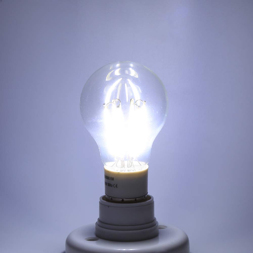 E27 COB LED Bulb, High Brightness, Multi-Place Application, 360 Degree Non-Dimmable, Energy Saving, 12V LED Filament Bulb (6W)