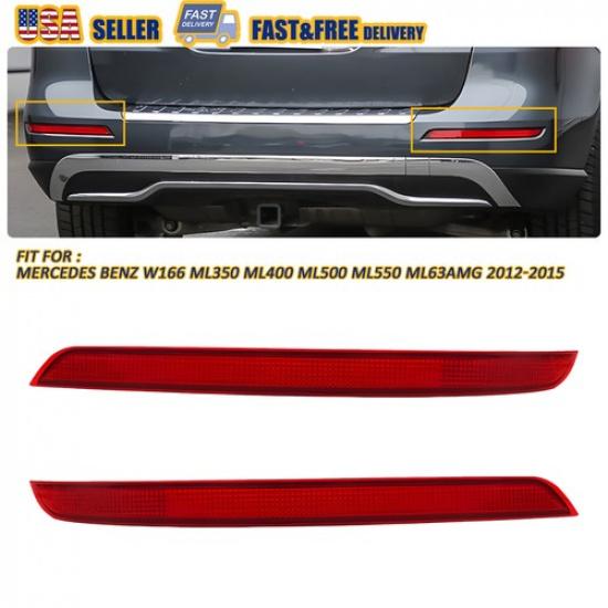 Rear Bumper Reflector Light 1668200074 TWO  for Mercedes Benz ML350 12-15
