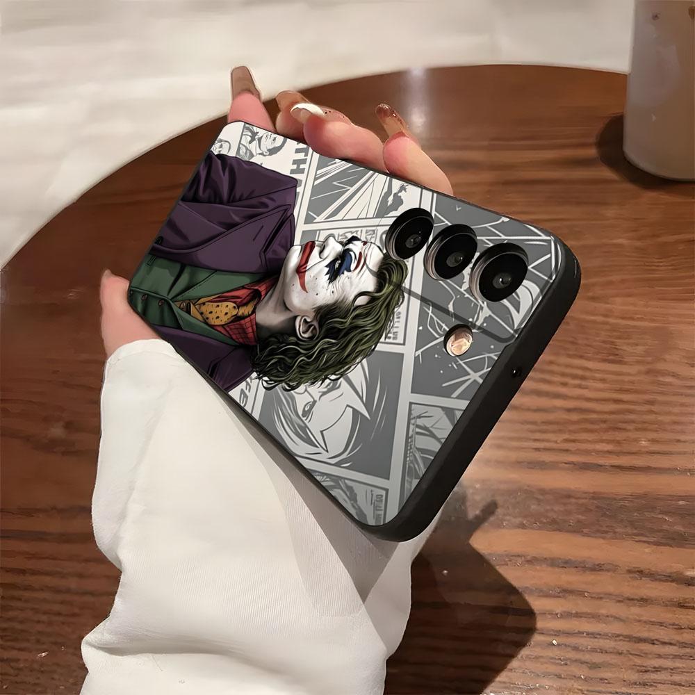 Happy F-Face J-Jokers Phone Case For Samsung S26 S25 S24 FE S23 S22 S21 Plus S20 Ultra Note20Ultra Black Soft Shell